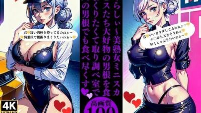 いやらしぃ〜美熟女ミニスカポ〇スたち大好物の男根を食べまくりたくて取り調べ室で犯人の男根でも食べ尽くすエロすぎるやろ…