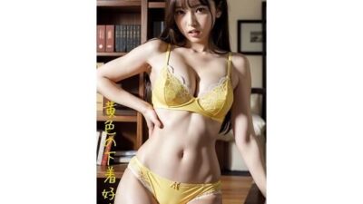 AI美女スライドショー 黄色の下着どうかな？今夜のオカズに！！