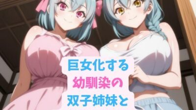 巨女化する幼馴染の双子姉妹と甘々お泊り旅行エロすぎるやろ…