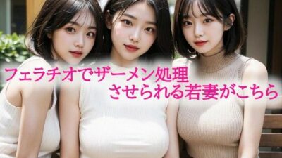 フェラチオでザーメン処理させられる若妻がこちらもうたまらんｗ