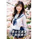 AI美女写真集┃桜と制服美女おすすめ作品！！