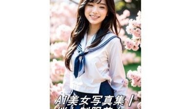 AI美女写真集┃桜と制服美女おすすめ作品！！