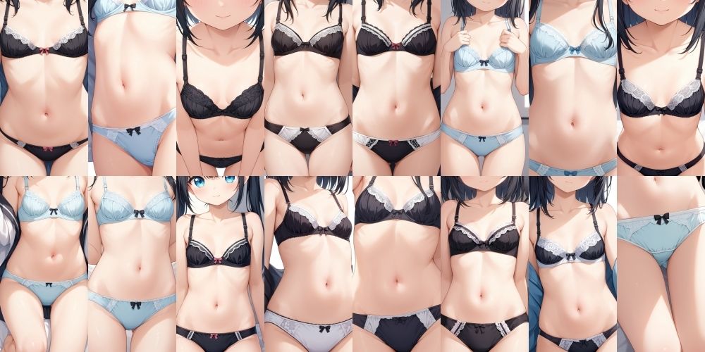 貧乳近距離下着【500枚】 こんなの射精不可避ｗ