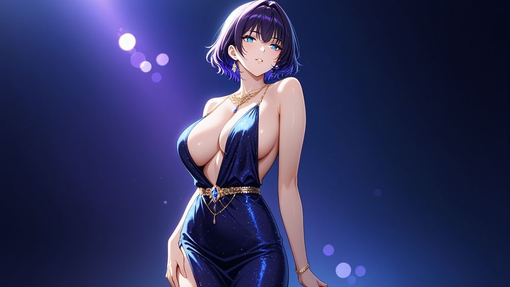 巨乳銀髪モデルと紫髪美女がカメラマンとホテルで中出し撮影会【4K】【400枚収録】エロすぎるやろ…