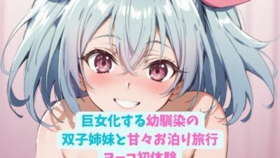 巨女化する幼馴染の双子姉妹と甘々お泊り旅行_ヨーコ初体験 おすすめ作品!!