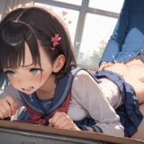 【同級生と教室でセックス】後ろから挿入大量中出し もうたまらんｗ