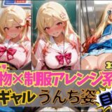☆オリキャラ☆【321枚】着物×制服アレンジ系黒ギャル’アヤメ’のおもらしCG集 おすすめ作品！！