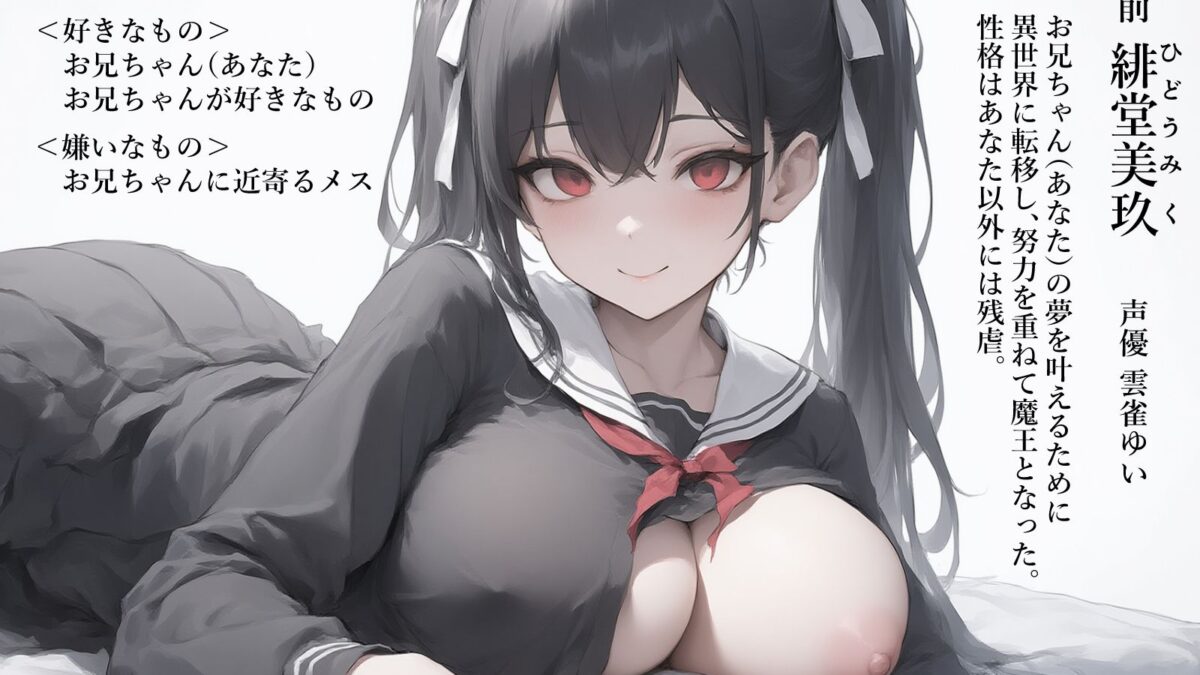 【異世界転移×ASMR】俺の妹がヤンデレ魔王だと判明した件〜お兄ちゃん、私を○して（はーと）〜 おすすめ作品！！