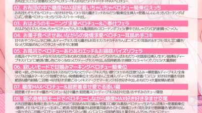 【全編ベロチュー特化】捨て猫ユキは’にゃんにゃん’したい♪〜糖度MAXなダウナー猫との発情ベロチューえっちで幸せ愛でる音声〜 こんなの射精不可避w