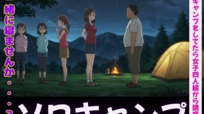 ソロキャンプで女子4人組がやってきた特集〜虫が出るから一緒に寝て・風俗嬢のキャンプ・ムラムラした女〜 もうたまらんw