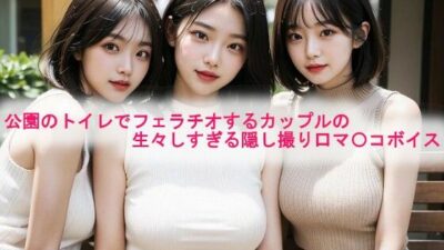公園のトイレでフェラチオするカップルの生々しすぎる隠し撮り口マ〇コボイス 今夜のオカズに！！