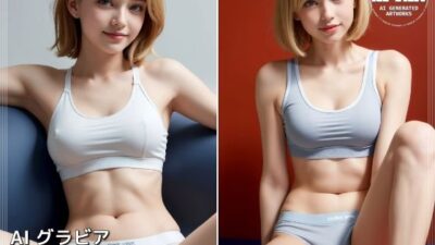 金髪美女のスポーティ下着 おすすめ作品！！