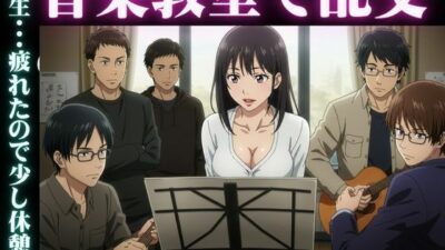 音楽教室で乱交物語〜生徒5人を相手にGカップの先生が淫乱になってしまう〜 今夜のオカズに！！