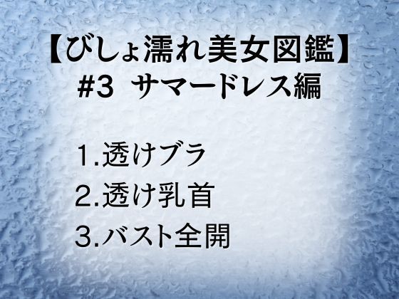 びしょ濡れ美女図鑑 ＃3 サマードレス編 こんなの射精不可避ｗ