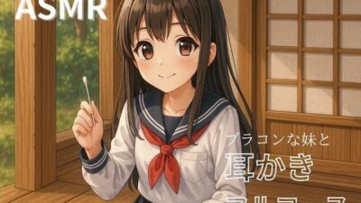 【妹ASMR】お疲れの兄さんへ。甘やかし膝枕耳かき〜柚希の囁きと吐息で、極上の癒し体験〜 エロすぎるやろ…