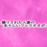 隠し撮りされた人妻の生々しいフェラチオボイス もうたまらんｗ