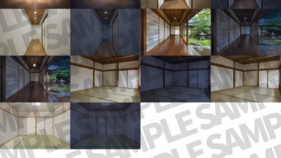和風家/和室背景パック52枚【TRPG背景素材/CoC/ゲーム素材背景イラスト】【昼夜照明夜差分】 こんなの射精不可避ｗ