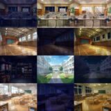 学校背景パック80/23枚【TRPG背景素材/CoC/ゲーム素材背景イラスト】【昼夕夜差分】 もうたまらんｗ