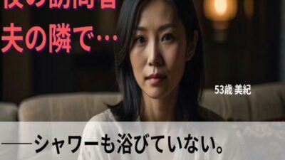 【シニア恋愛】「夜の訪問者」〜シャワーも浴びていない、生々しい本能的な匂いが〜53歳美紀 エロすぎるやろ…
