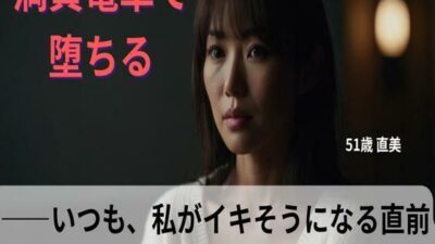 【シニア恋愛】「満員電車で堕ちる」〜いつも、私がイキそうになる直前で、私の降りる駅に着く〜51歳 直美【官能朗読】 もうたまらんｗ