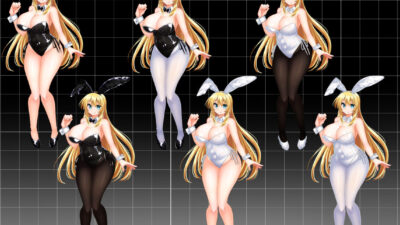 【立ち絵素材】カラーバニーガール エロすぎるやろ…