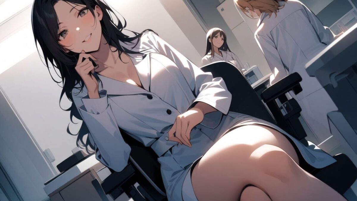 クールな美人女医が短小包茎のお子様チンポを優しく言葉責め…！大勢の女性が見ているのに惨めに射精…！ M男向けCFNMボイス作品  恥ずかしい短小包茎診察  美人女医＆ナース編後編 エロすぎるやろ…