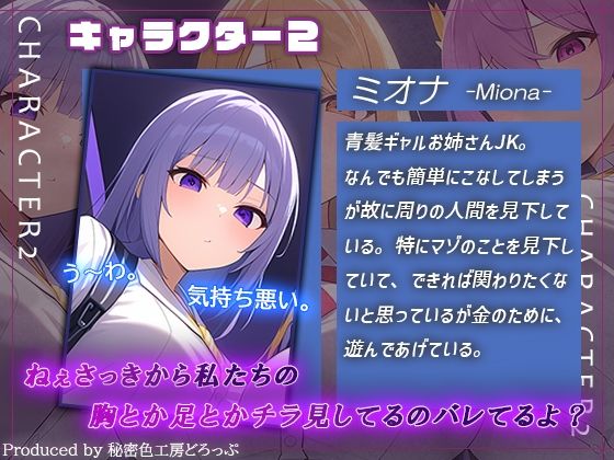 ギャルJK3人組による乳首責めとマゾワードシコシコゲーム【オナサポゲーム】 もうたまらんｗ