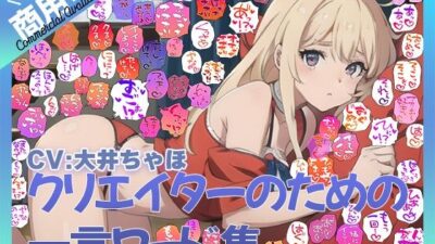 【商用OK！加工OK！成人向けOK！】クリエイターのための一言ワード集12 音声オンリー版【イラスト、動画、ゲーム、AIに！幅広く運用可能！】 悶絶♥ノリノリで乱！！