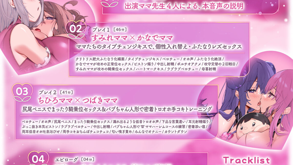 【レズセックス鑑賞】大人赤ちゃんのためのエッチな〇〇〇 甘園房 レズセックストレーニング3〜ドスケベママ先生たちのふたなり化セックス＆濃厚トロオホトレーニング〜 こんなの射精不可避ｗ