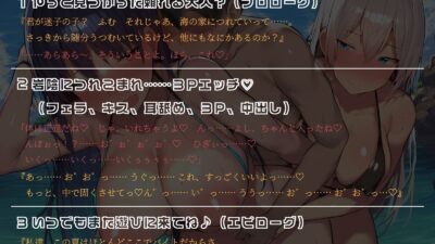 【KU100】ライフセーバーさん達に保護されて……岩陰に連れこまれて……3Pエッチ（はーと） おすすめ作品！！