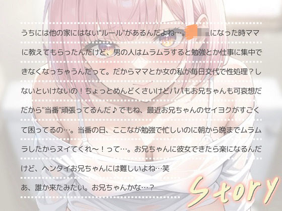 【極上オナサポ】今日は妹が性処理当番。あまあま妹ボイスで射精しちゃえ！【魔ぜろ】 今夜のオカズに！！