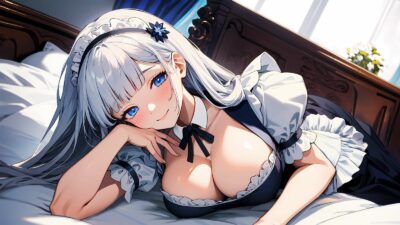 甘やかしすぎな爆乳メイドの密着癒やし性活…とろとろ耳舐め手コキで蕩けるおまんこ生えっち こんなの射精不可避ｗ
