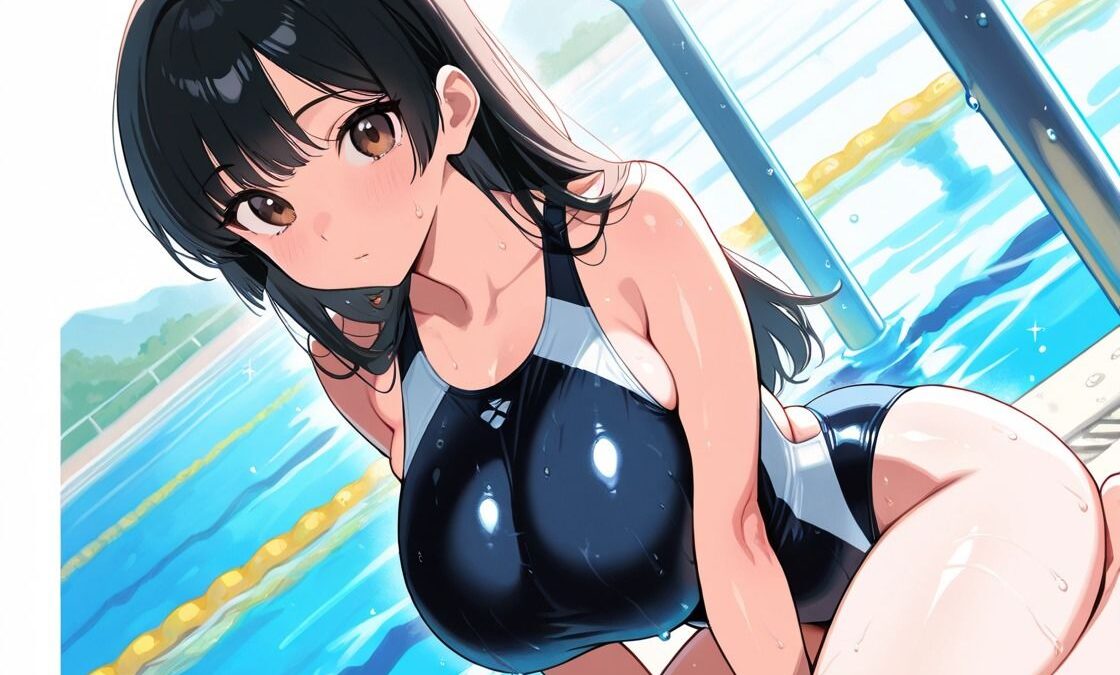 水泳部女子拘束快楽堕ち 巨乳Xスク水X黒髪 エロすぎるやろ…