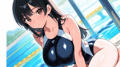 水泳部女子拘束快楽堕ち 巨乳Xスク水X黒髪 エロすぎるやろ…