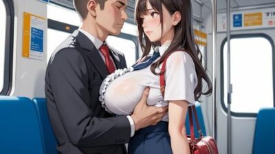 巨乳美女が男性専用車両に乗ったら 絶頂の渦に引き込まれる！