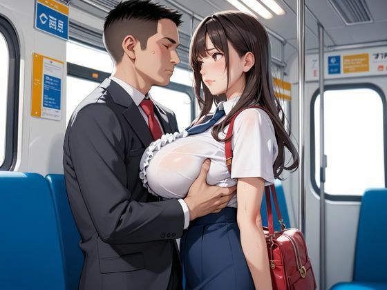 巨乳美女が男性専用車両に乗ったら 絶頂の渦に引き込まれる！