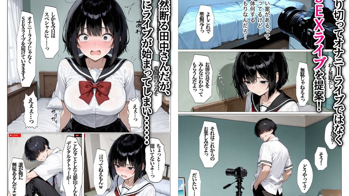 爆乳発情女子校生 底なしの制欲をライブ配信で見せつける 全113P こんなの射精不可避ｗ