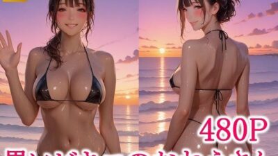黒いビキニのおねえさん 絶頂の渦に引き込まれる！