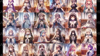 萌え系美少女ファンタジーイラスト素材集「聖職者」 イキまくるｗｗｗ
