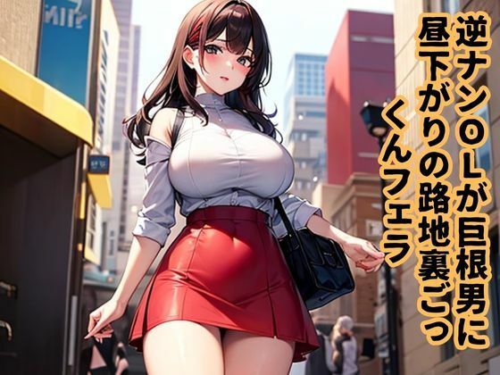逆ナンOLが巨根男に昼下がりの路地裏ごっくんフェラ こんなの射精不可避ｗ