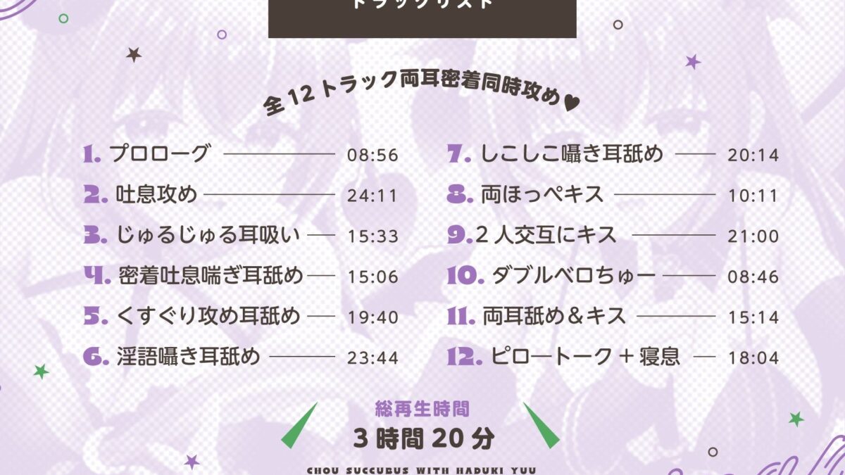 【耳舐め＆キス特化】超サキュバス with葉月ゆう【アドリブ作品/200分/KU100】 こんなの射精不可避ｗ