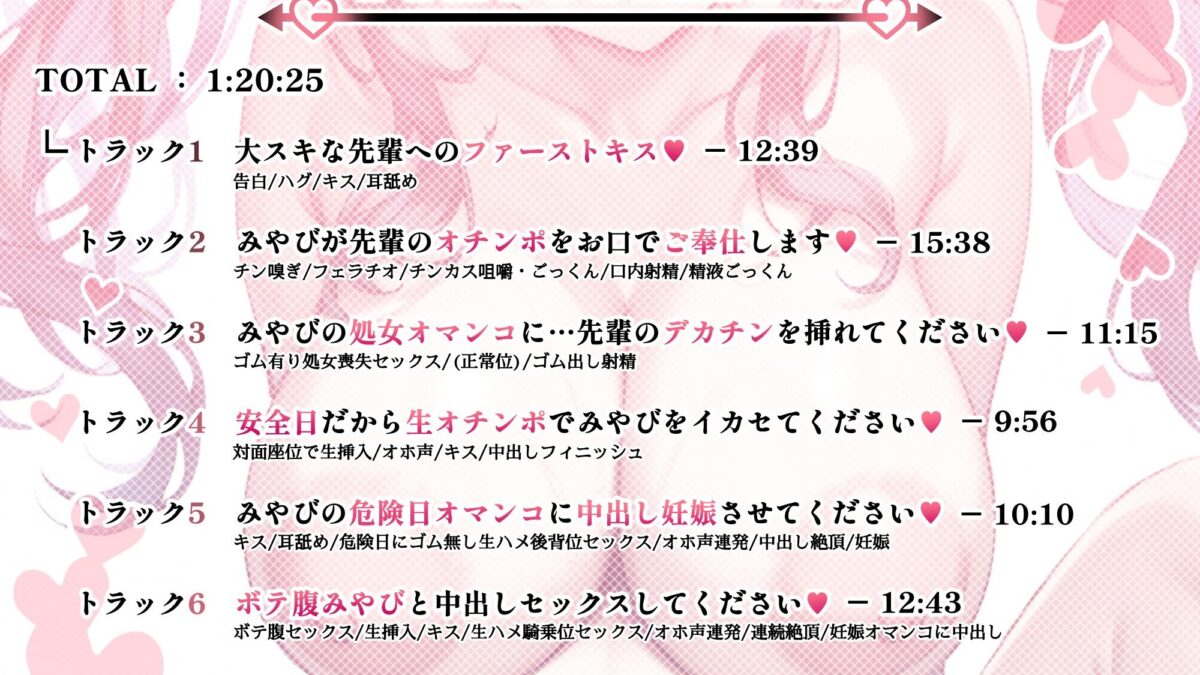 【CV.古都ことり】ツインテール巨乳JK（処女）と子作りセックスして妊娠させちゃうお話♪｜ボテ腹エッチ有り【KU100】 おすすめ作品！！