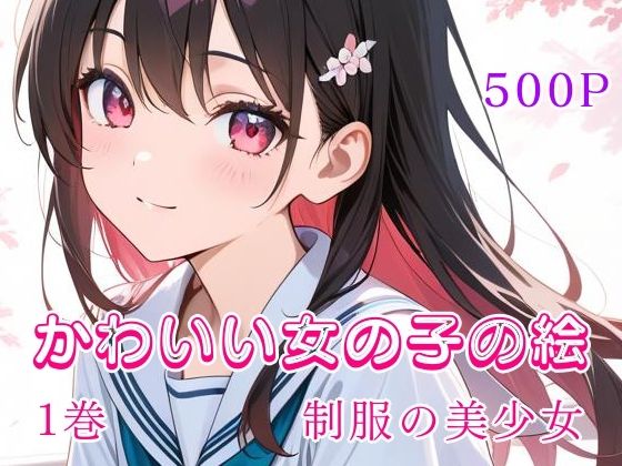 かわいい女の子の絵  1巻  制服の美少女 悶絶♥ノリノリで乱！！