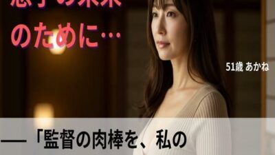 【シニア恋愛】「秘められた野球部の性典」〜強●監督の玩具と化した熟れ濡れ人妻〜51歳あかね【官能朗読】 こんなの射精不可避ｗ