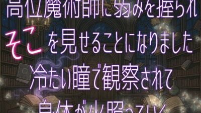 高位魔術師に弱みを握られそこを見せることになりました 冷たい瞳で観察されて身体が火照っていく もうたまらんw