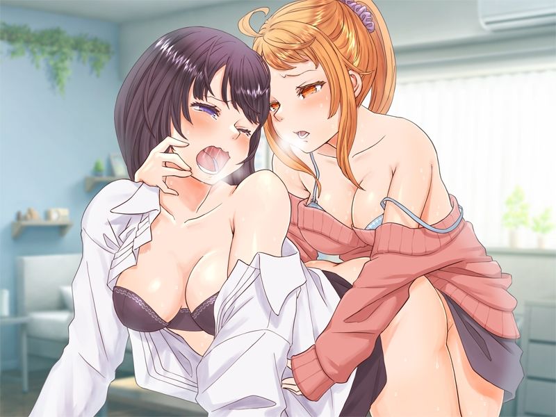 【百合・連続絶頂】大好きな先輩に酔った勢いで交尾ごっこ！【オホ声】 おすすめ作品！！