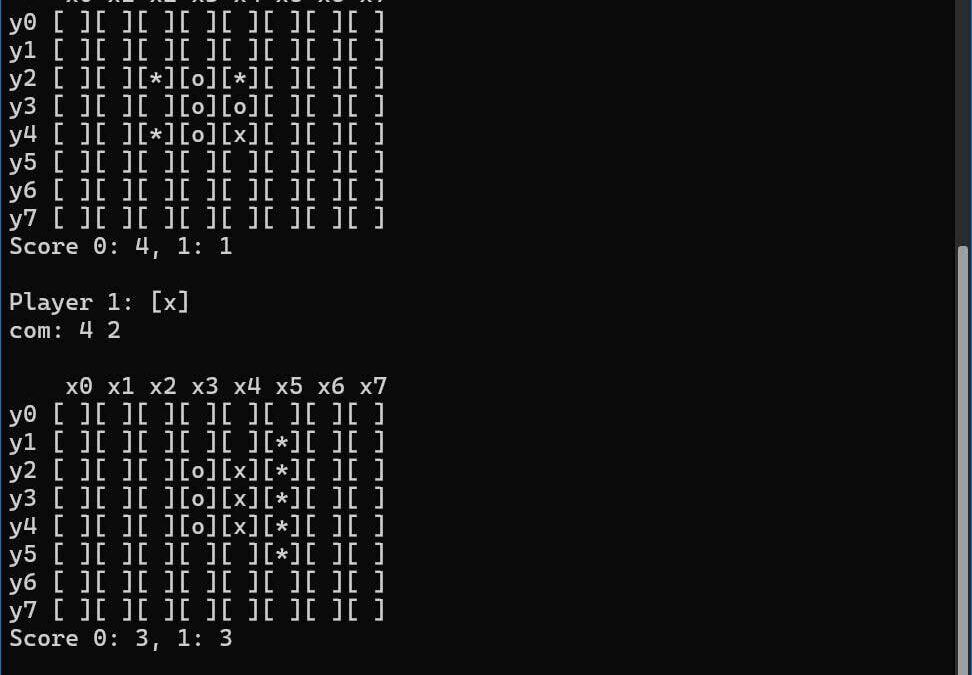 PythonでCUIとGUI両対応のリバーシをつくろう おすすめ作品！！
