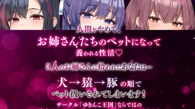 【大ボリューム3時間半】ドスケベ長乳お姉さん達におちんぽペットシェアリングされちゃう性活【耳元密着高速無声ささやき】 今夜のオカズに！！