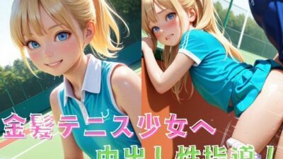 金髪テニス少女へ中出し性指導！ 究極のプレイｗｗｗ