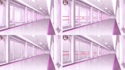 みにくる背景CG素材集『未来編』part02-Pink×White- こんなの射精不可避ｗ